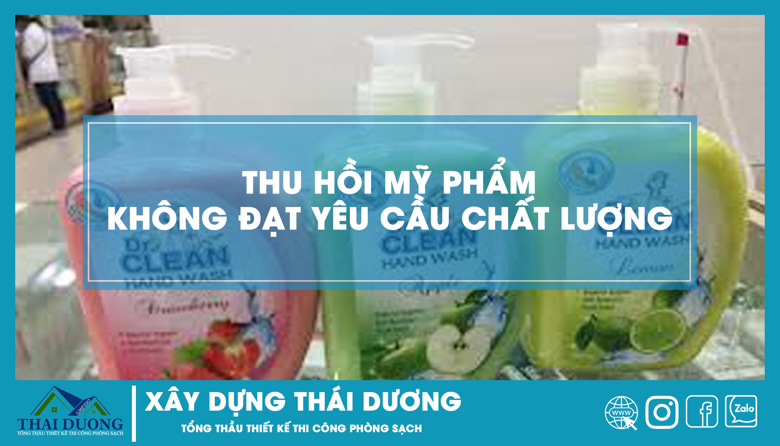 Thu hồi mỹ phẩm không đạt yêu cầu chất lượng
