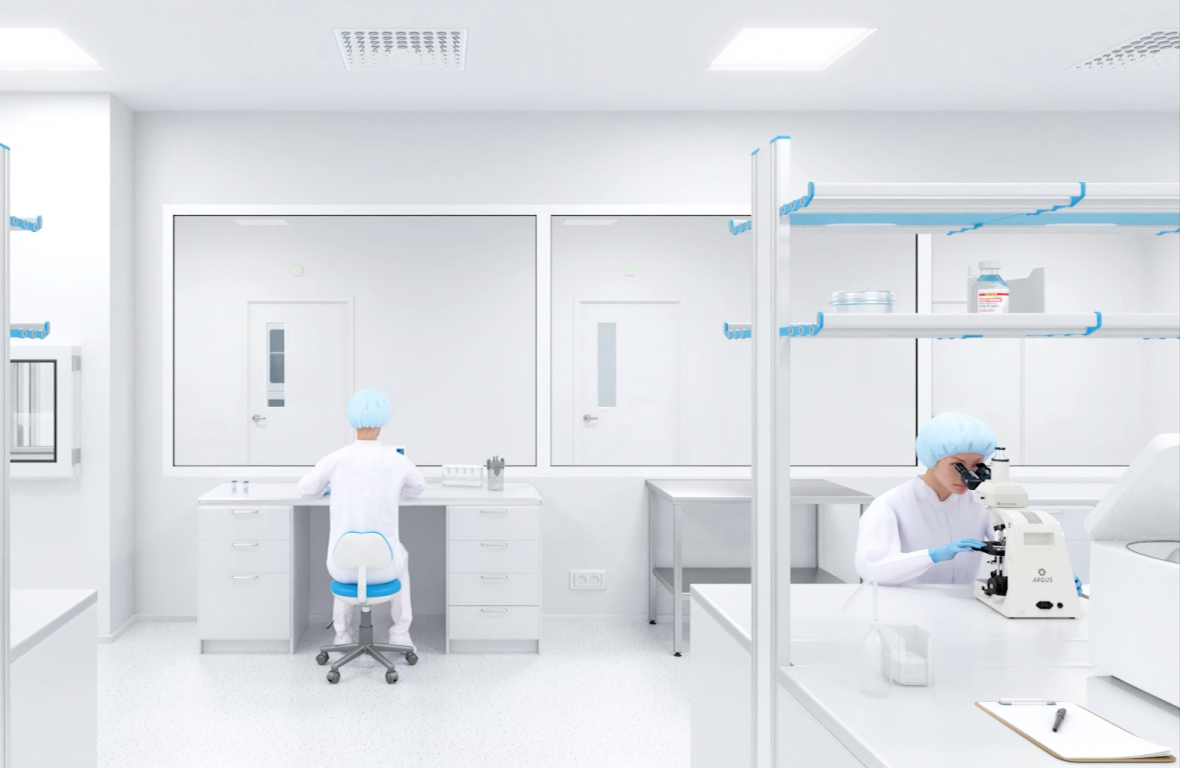 Cleanroom space ludzie