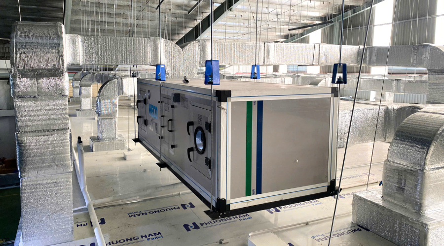 Các yếu tố cần lưu ý khi thiết kế hệ thống AHU cho nhà máy mỹ phẩm